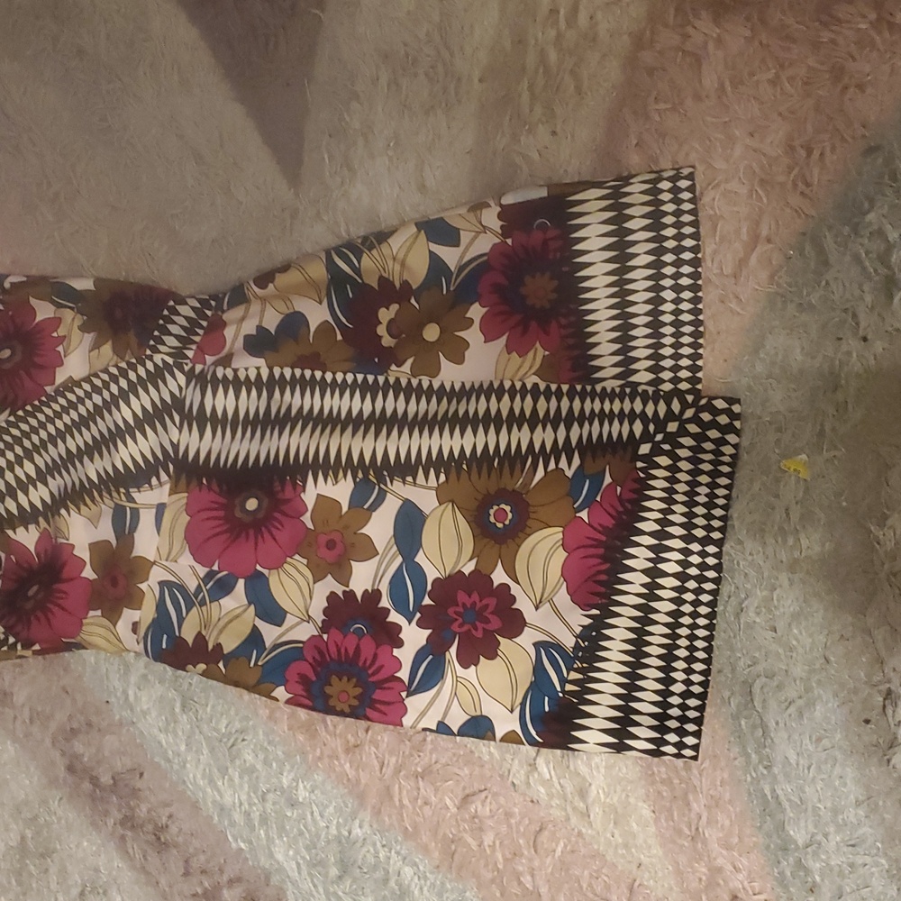 Floral Print Spaghetti-Strap Midi Dress in Pink, Brown, Cream - Picture 3 of 7
